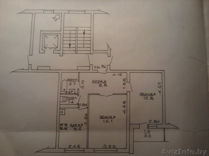2х-комн.кв.ул. Рыбиновского - Изображение #1, Объявление #161236