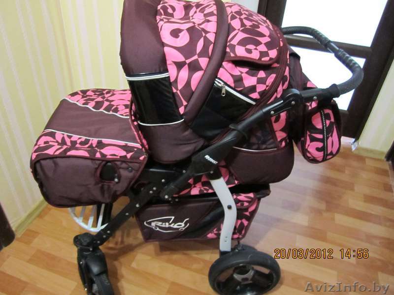 Коляску универсальную борд.-роз. Rico Master отл.сост. - Изображение #1, Объявление #588918