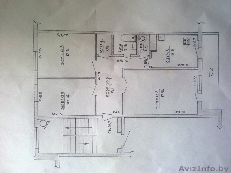 Продам 3-х комнатную квартиру в г.Березовка - Изображение #1, Объявление #761611