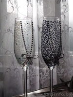 Свадебные бокалы ручной работы на заказ! - Изображение #4, Объявление #769354