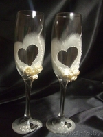 Свадебные бокалы ручной работы на заказ! - Изображение #7, Объявление #769354