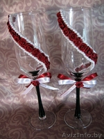 Свадебные бокалы ручной работы на заказ! - Изображение #1, Объявление #769354