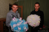 Букеты из мягких игрушек к выписке из Роддома и любому празднику в Лиде. - Изображение #1, Объявление #1170870