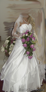 свадебное белое платье со шлейфом - Изображение #2, Объявление #565218