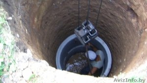 Копка и обустройство колодцев. Монтаж колодца в Молодечно