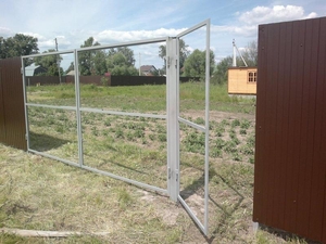 Ворота распашные с калиткой под ключ 3 на 1,5 метра - Изображение #1, Объявление #1676061
