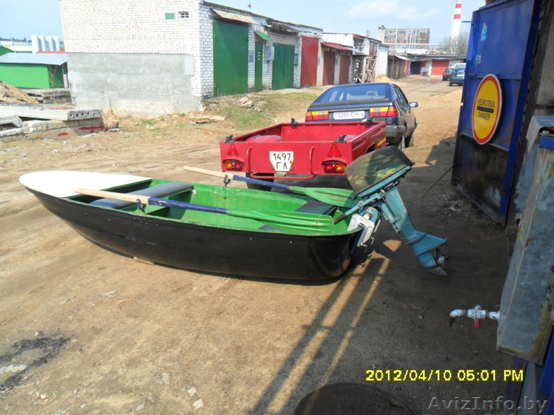 Продаётся лодка вместе с мотором и автомобильным прицепом для перевозки. - Изображение #5, Объявление #650511