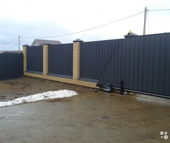 Заборы из профнастила, ворота откатные, штакетник - Изображение #4, Объявление #1676725