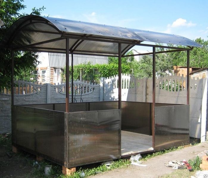 Беседки из металлокаркаса,поликорбаната. - Изображение #1, Объявление #1677604